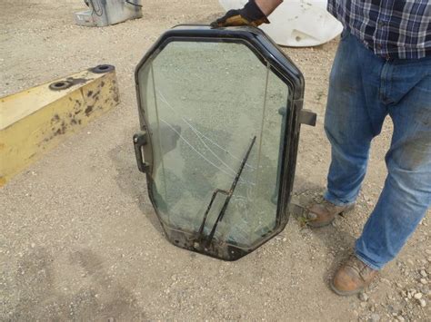 skid steer window|caterpillar 262b front door window.